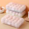 Plastic Egg Storage Box 15 Grid Egg Dispenser High Quality Egg Organiser Tray  Kitchen