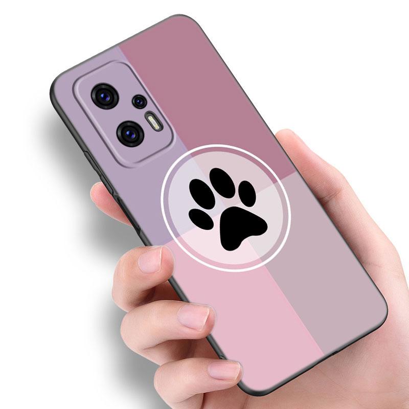 Dog Paw Best Friends Phone Case For Xiaomi POCO F2 F3 M2 M3 M4 X3 X4 Pro NFC F4 GT 5G F1 X2 C3 C31 C40 M5S Soft TPU Black Cover