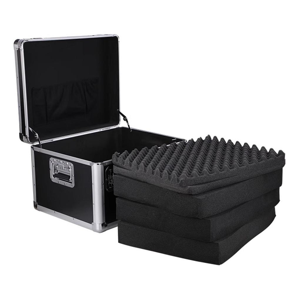 2 Pieces Box Sponge Insert Wave Shaped Lining Elastic High Density Tool Case Block