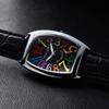 Часы Фрэнка Миуры, переизданные четырьмя основными брендами Zero Watch Quartz Ladies Japan's (Радужный черный)