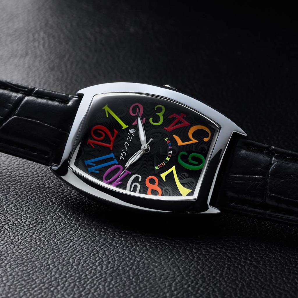Часы Фрэнка Миуры, переизданные четырьмя основными брендами Zero Watch Quartz Ladies Japan's (Радужный черный)
