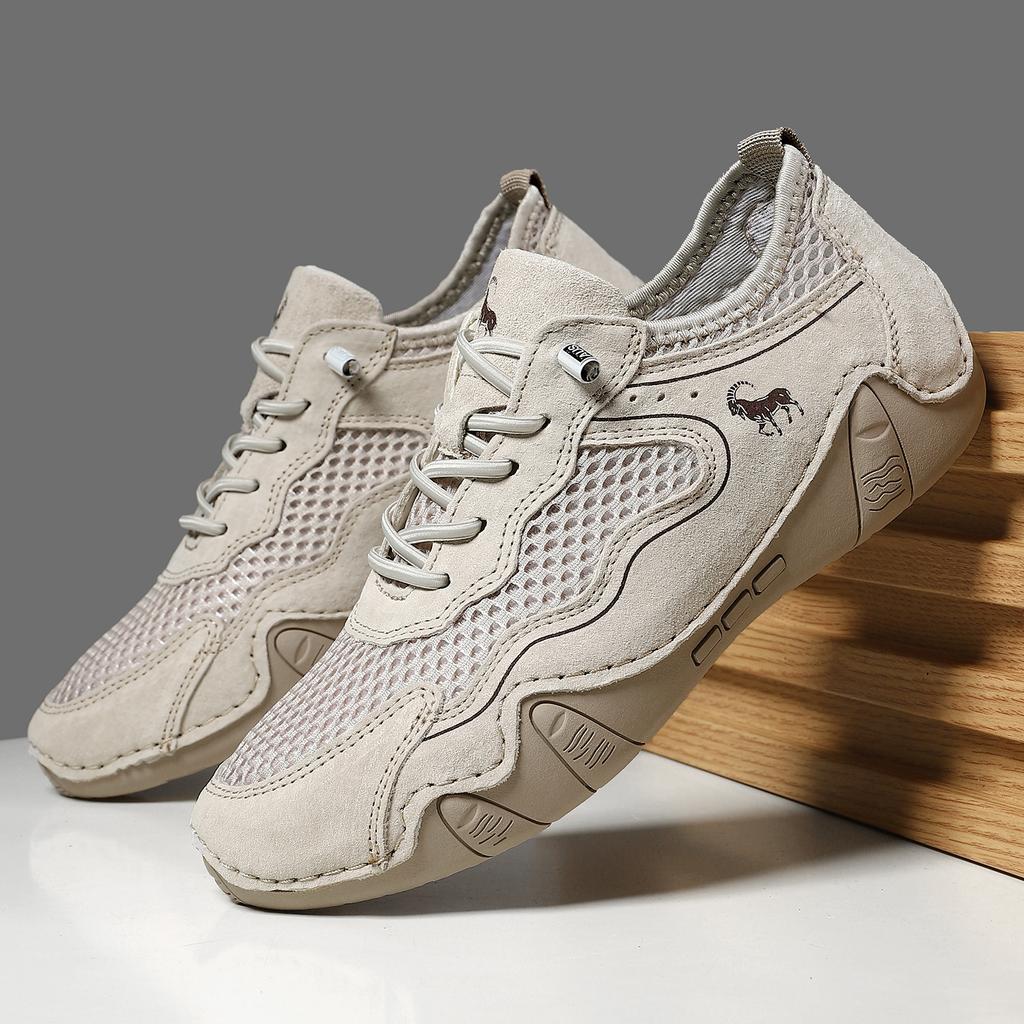 Летние Дышащие Легкие Новые Мужские Женские Повседневные Спортивные Туфли Большого Размера Прошитая Кожа Сетка Осьминог Женские Кроссовки