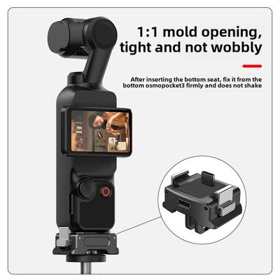 Подходит для зарядного адаптера DJI OSMO POCKET3, 1/4-резьбового магнитного крепления, аксессуаров с двойным интерфейсом