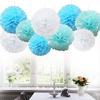 1/9 Pcs Paper Pompoms Flower Balls Pom Poms Party Wedding Decor
