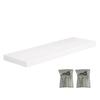 Wall Mounted Floating Shelf 22lbs Load-capacity Smooth Edge Burr Free Easy Installation Bathroom Storage Holder Floating Shelf