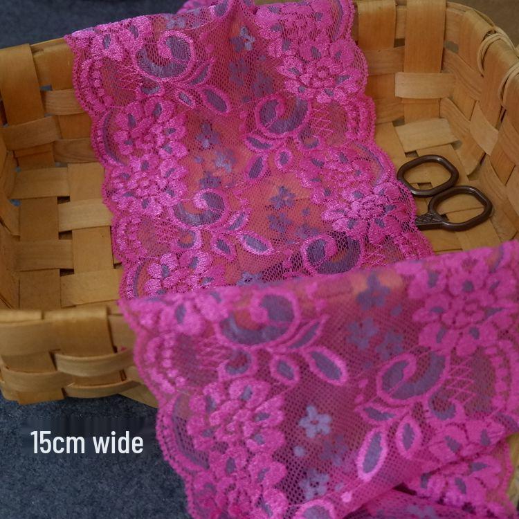 Двухцветная эластичная кружевная тесьма для DIY одежды и аксессуаров