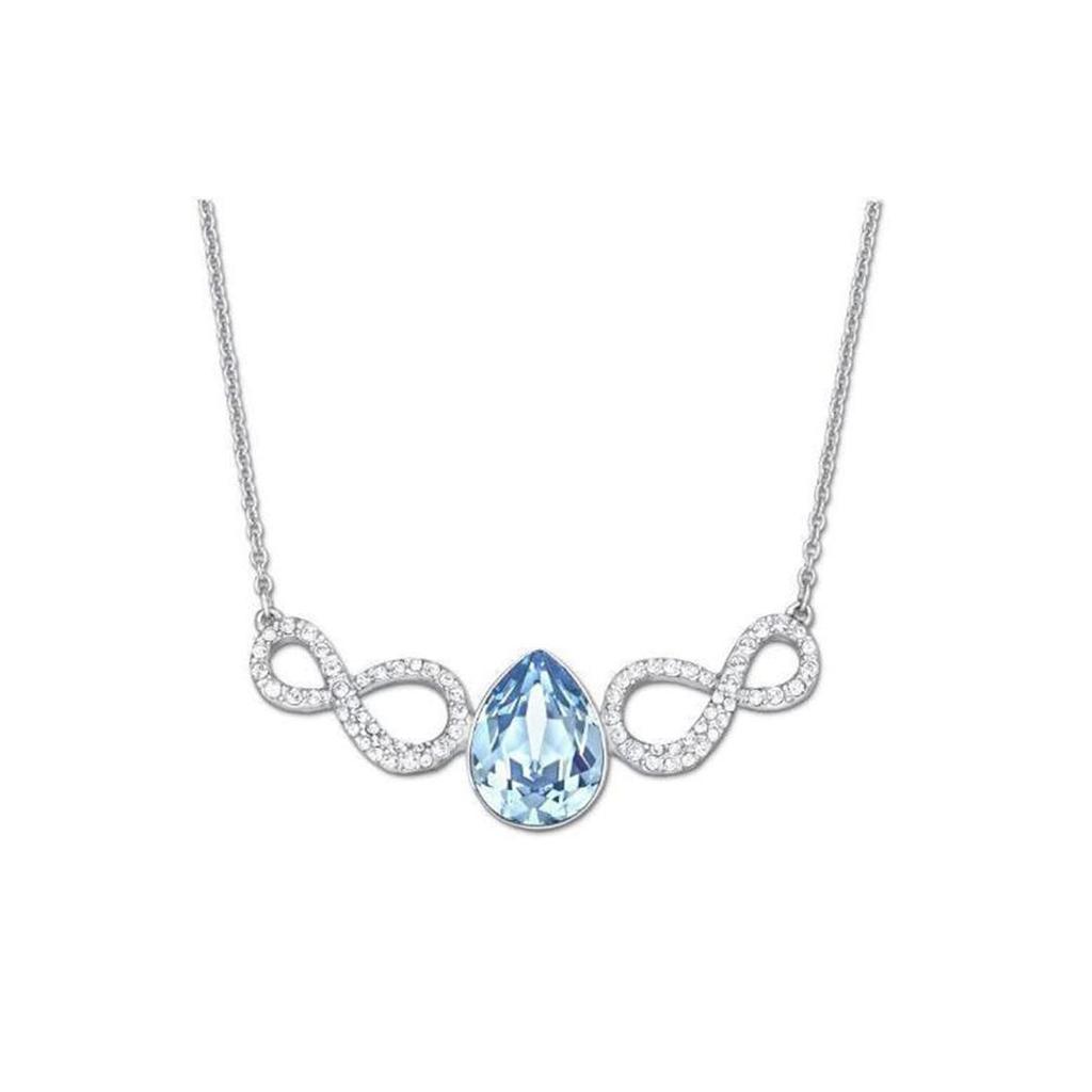Swarovski Afire Minimalist Fashion Necklaces Women's Blue 5038191