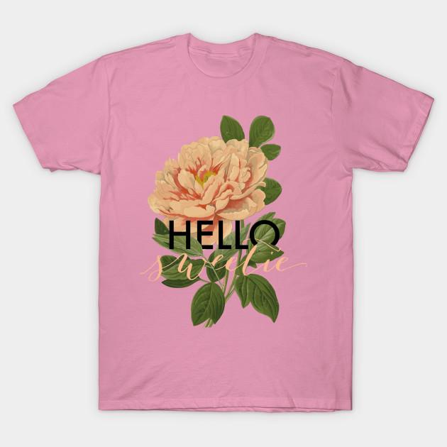 Футболка женская Hello Sweetie Harajuku Print Kawaii футболка летняя с коротким рукавом женская футболка топ футболка