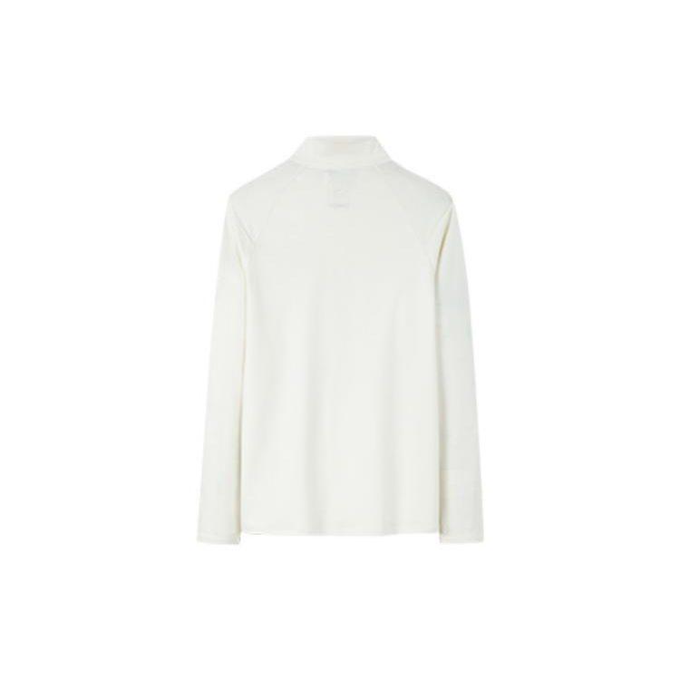 ANTA T Shirts Men's White Stand Collar Moderate Straight Fit 152230403-1