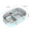2 Compartment Insulated Lunch Box 650ML Capacity Portion Control Container  For Adults