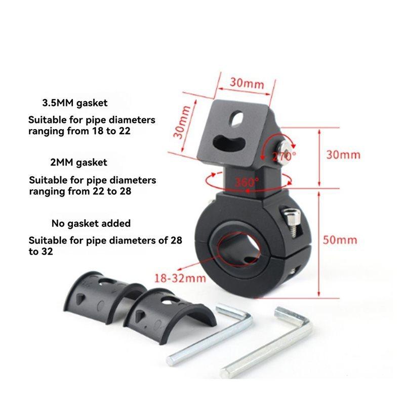 Motorcycle Accessories Adjustable Bumper Fog Light Holder Headlight Mount Spotlight Bracket