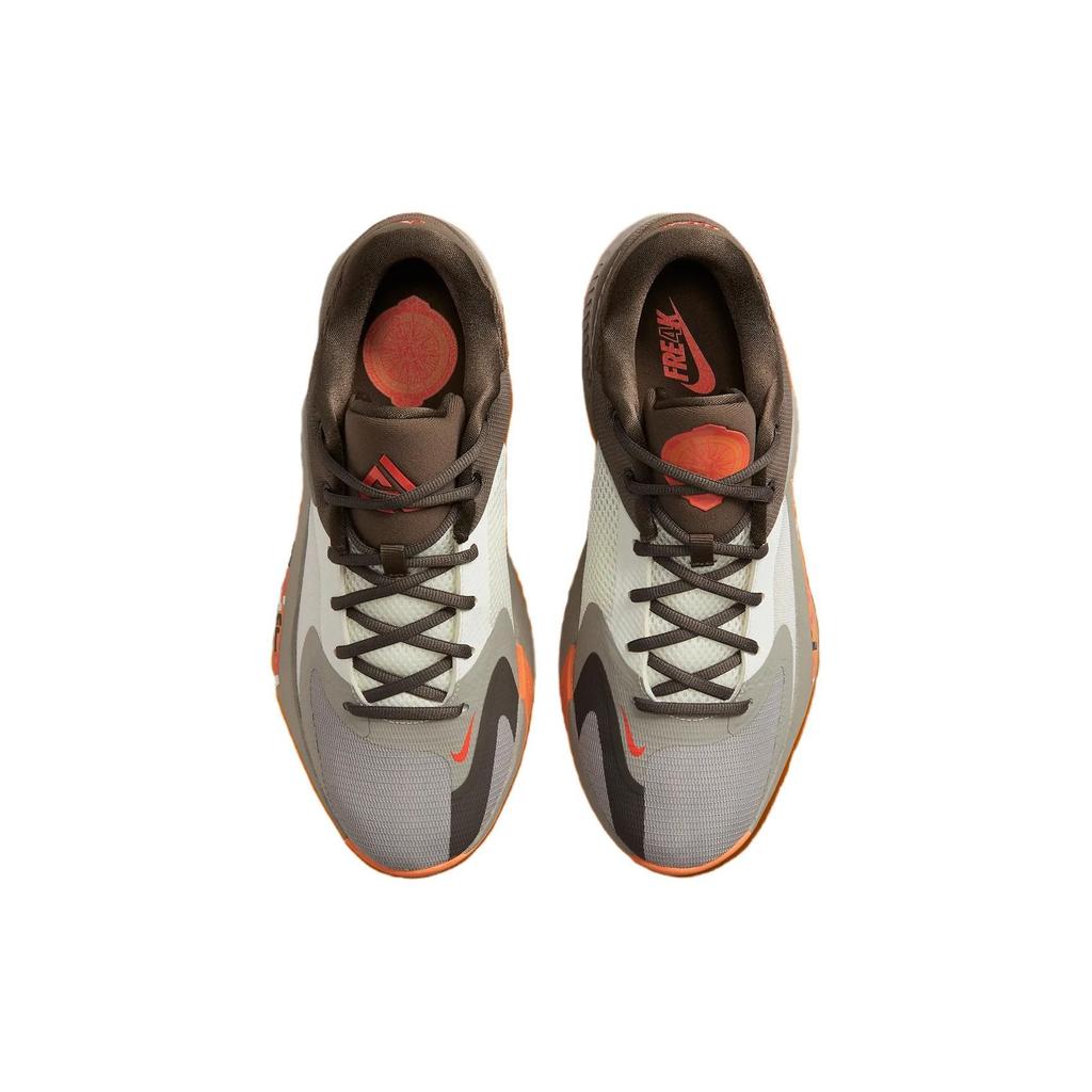 Nike Кроссовки Zoom Freak 4 Letter Bros Мужские Коричневый Железный Камень Оранжевый-Транс DJ6149-003