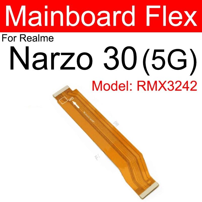 Гибкий кабель материнской платы ЖК-дисплея для OPPO Realme Narzo 10 20 30 Pro 50 50i 50A Prime 4G 5G, гибкая лента для материнской платы, ЖК-дисплей, детали