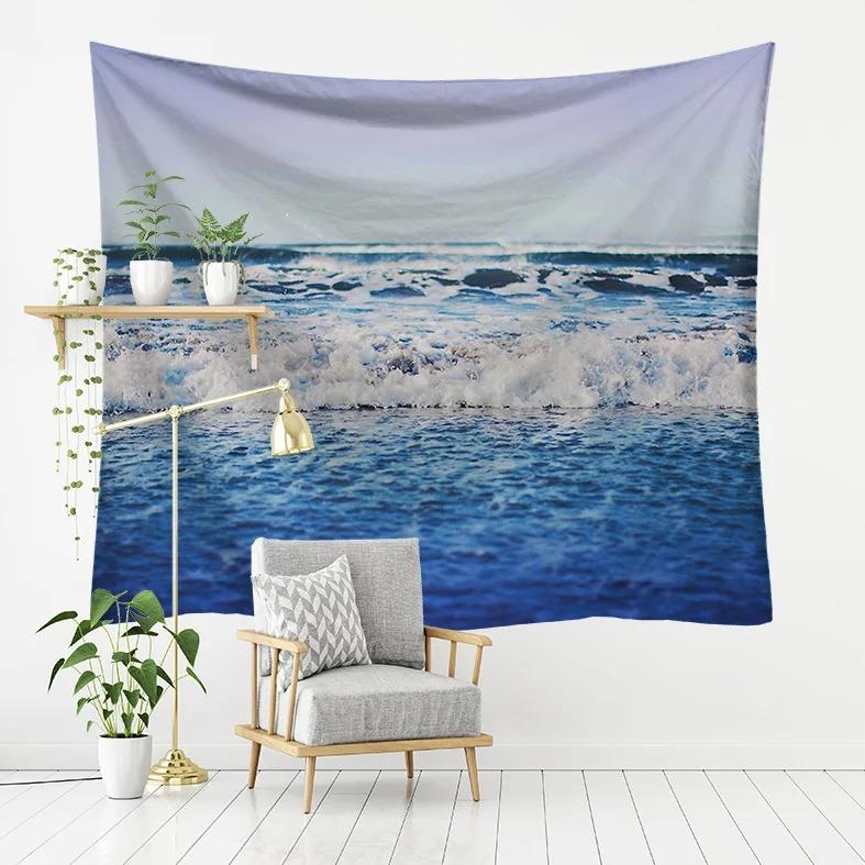 Отпуск с видом на море узор спальня гостиная гобелен украшение стены дома гобелен