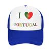 Summer Sun Hats I Love Portugal  Baseball Cap Sun  Breathable Design Trucker Hat Unisex Unisex yk Cute Running Hippie Snapback Cap