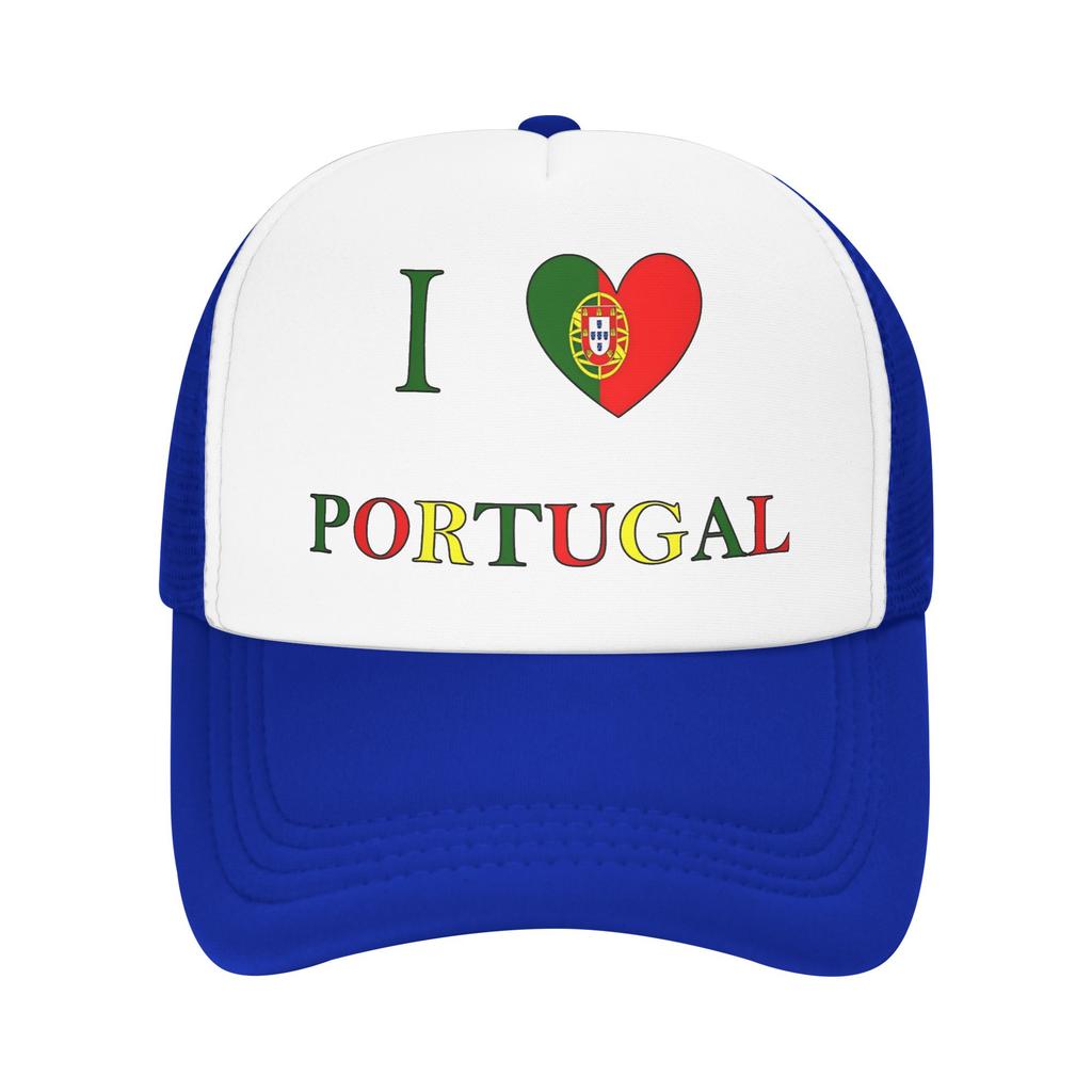 Summer Sun Hats I Love Portugal Baseball Cap Sun Breathable Design Trucker Hat Unisex Unisex yk Cute Running Hippie Snapback Cap