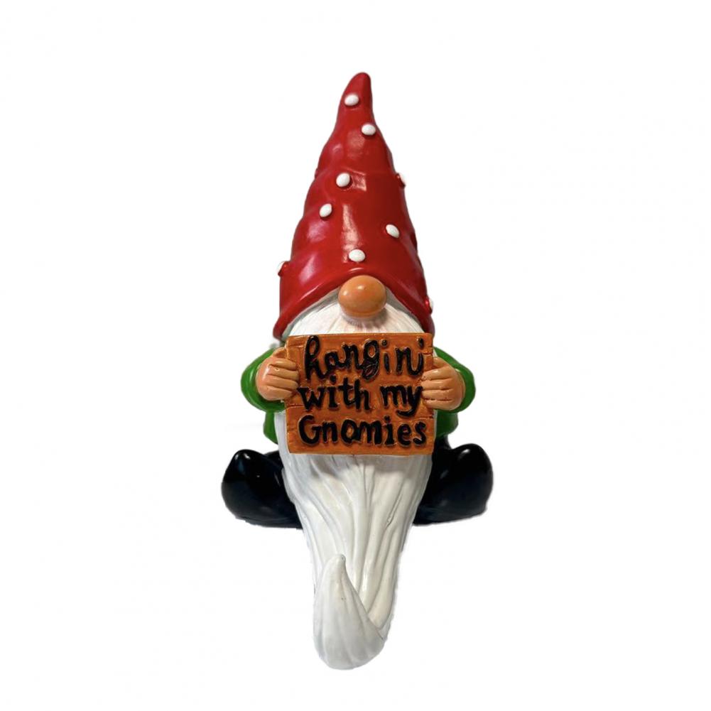 Маленькая статуэтка гнома причудливая рождественская фигурка гнома статуэтка из смолы украшение для дома офиса мультяшный сидящий безликий гном