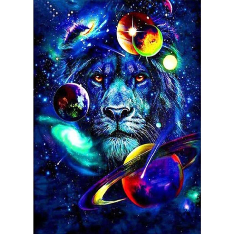 Звездное небо животное 5D DIY алмазная живопись картина полная алмазная вышивка горный хрусталь подарок мозаичный комплект украшения