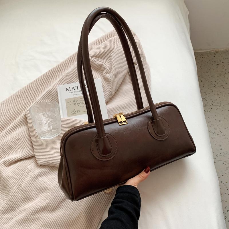 Новая Мода Нишевая Легкая Роскошь Женская Сумка Ретро Универсальная Сумка Через Плечо Под Мышку Премиум Портативная Сумка-Багет