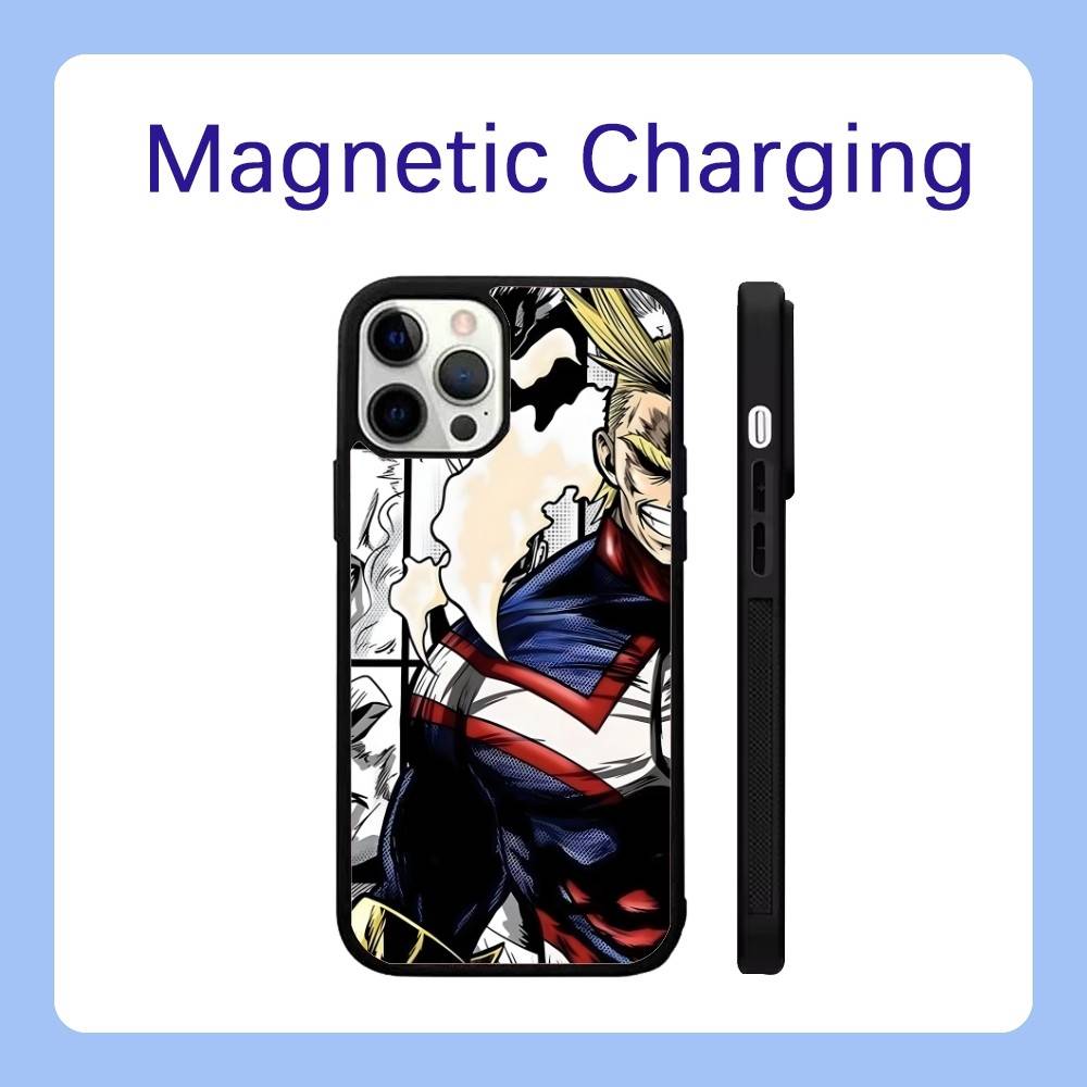 All Might My Hero A-Academia Phone Case For iPhone 17,16,15,14,13,12,11,Pro,Max,Plus,Air,Mini Magsafe Magnetic Wireless Charging