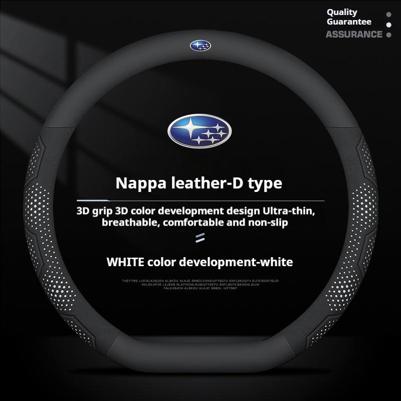 For Subaru Outback Brz Wrx Xv Ascent Forester Impreza Legacy Car Suede Carbon Fiber Leather Steering Wheel Cover Accessories