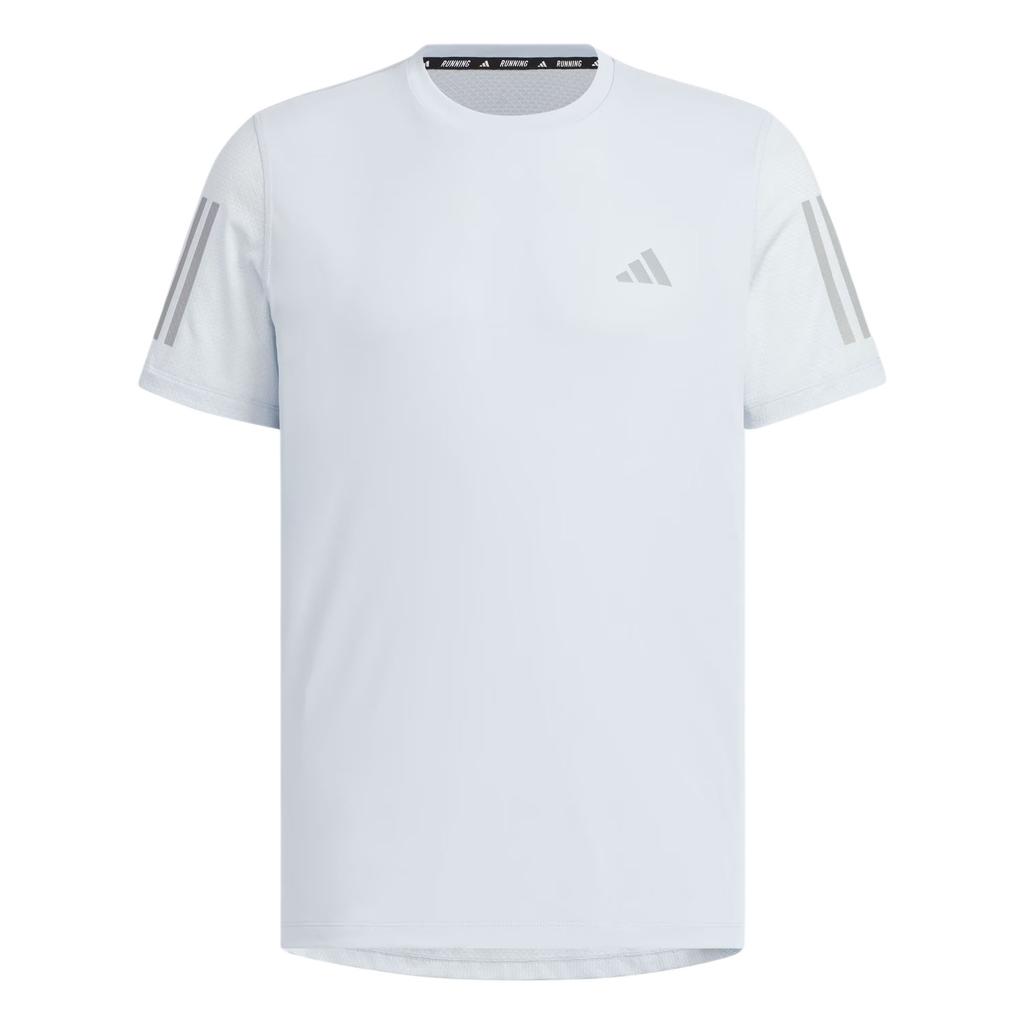 Adidas Own The Run Climacool Cooler Running Quick-Dry Crew Neck T-Shirt Men Tops Light-Blue Dark-Silver-Gray JY6984