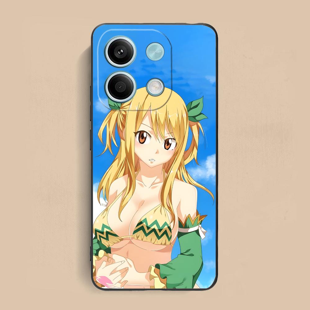 Чехол для мобильного телефона Lucy из Fairy Tail для Xiaomi Redmi 15 14 13 12 A5 3 2 1 C Plus 4G 5G Цветная печать Красивые чехлы для телефонов
