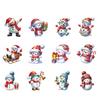 Christmas Snowman Ornaments Cartoon Snowman Hanging Decoration Xmas Tree Wooden Crafts for Tree Car Holiday Home Decor
