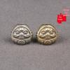 Brass Daruma Egg EDC Knife Pendant Paracord Spacer Bead Keyring Charm