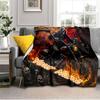 1PC Custom Name Rider Apocalypse flannel blanket versatile,all-season throw suitable for the living room,bedroom,camping,travel,and gift