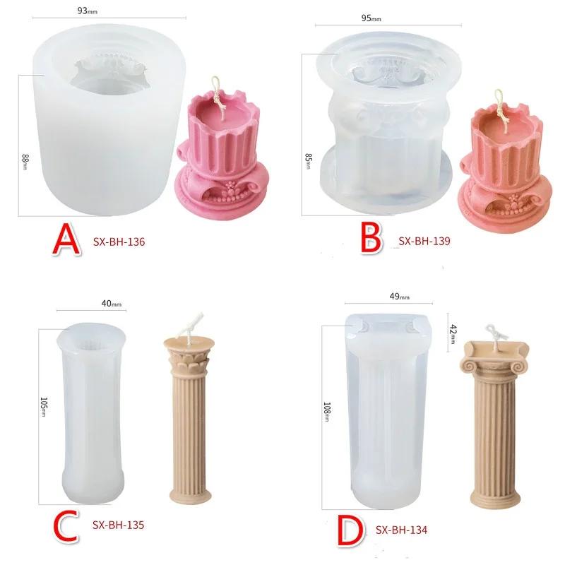 Roman Column Silicone Mold Candle Mold DIY Goddess Aromatherapy Candle Human Body Plaster Mold Ancient Roman Column