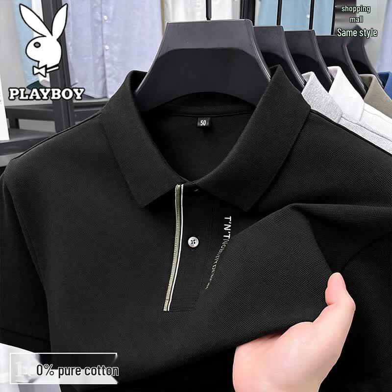 PLAYBOY Мужская летняя повседневная рубашка-поло