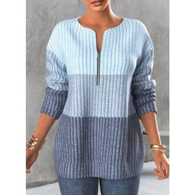 Новые топы с длинными рукавами, свитер на молнии для женщин