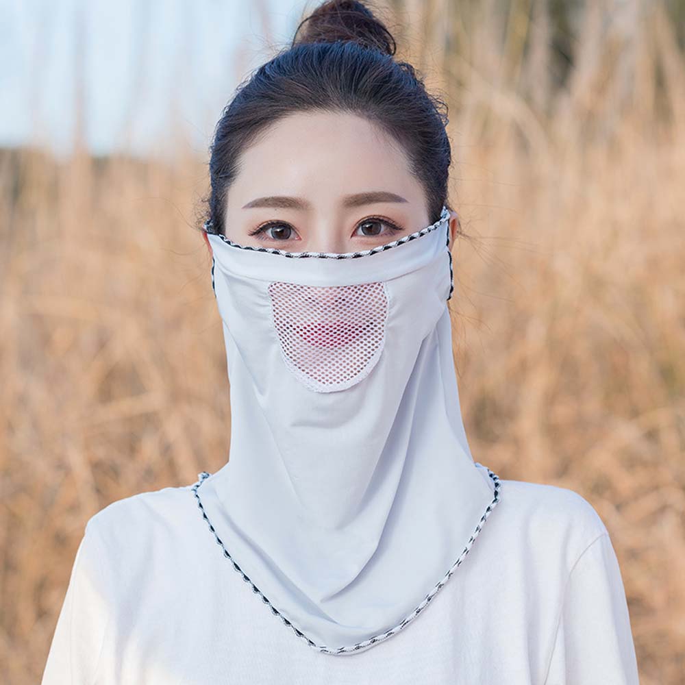 Outdoor Sun Protection Ice Silk Dew Nose Neck Protection Mouth Mask Neck Mask Face Cover Scarf