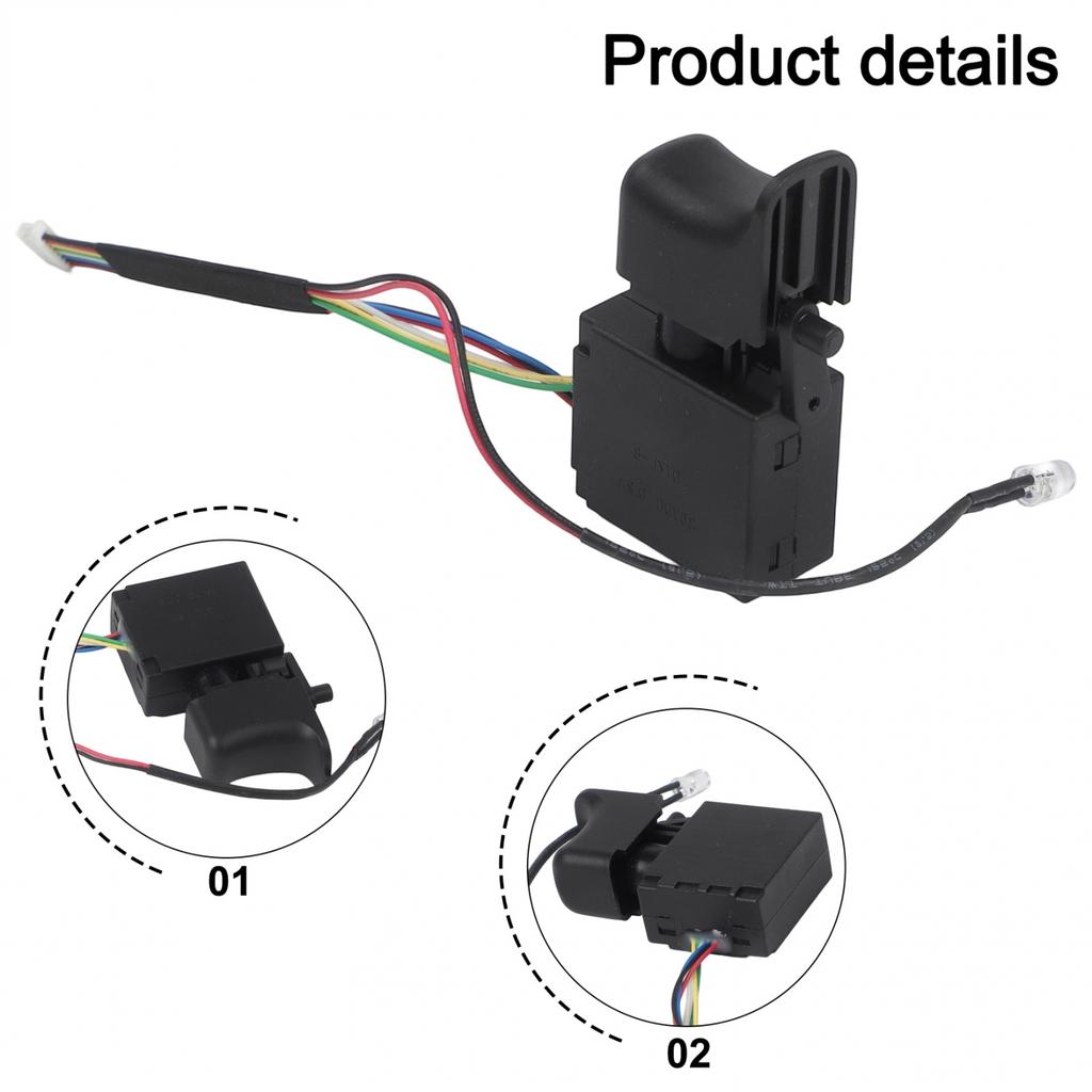 Переключатель для гайковерта 36 В, Электрические переключатели для гайковерта с подсветкой