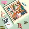 Children's Puzzle Creative Wooden Three-dimensional Puzzle Tetris Three-dimensional Animal Puzzle Puzzle Board Building Block Toy