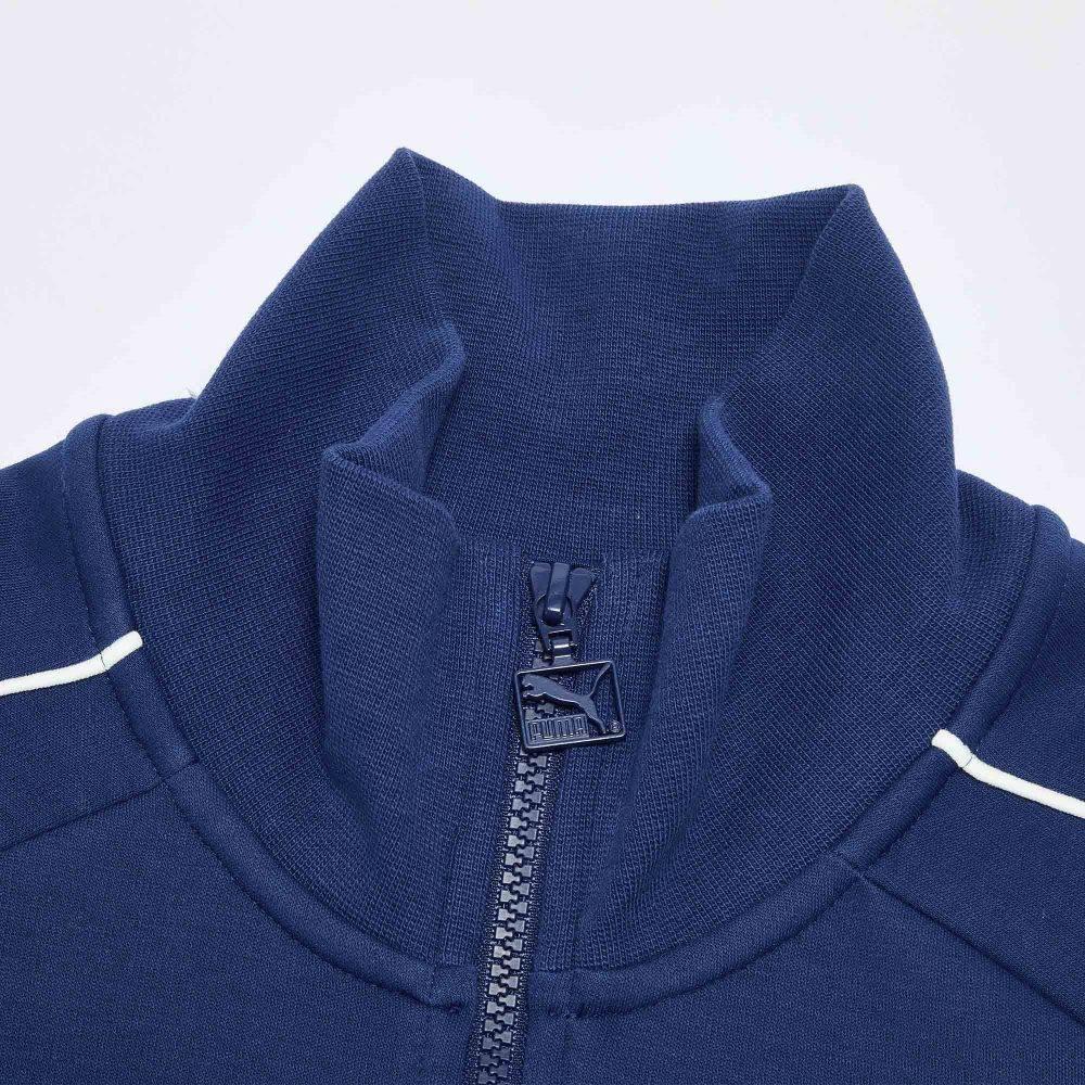 Puma Спортивная повседневная вязаная куртка на молнии с воротником-стойкой, длинным рукавом, вышивкой в стиле color block, мужская куртка 637924-12