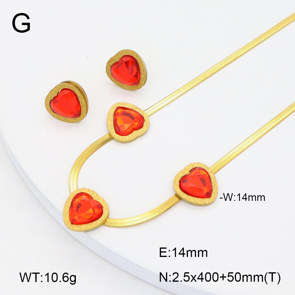 Stainless Steel Gold Flower Set Women 4pcs Necklace Earrings Bracelet Ring Cubic Zirconia Luxury Wedding Party Anniversary Gift