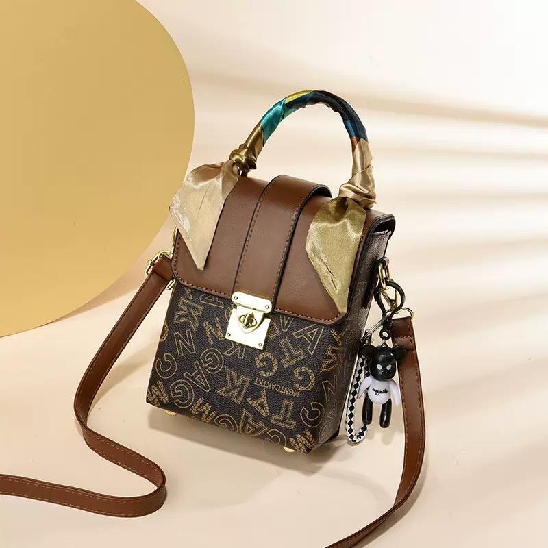 New Mobile Phone Bag for Girls, One Shoulder Crossbody Bag, Compact Mini Printed Bag