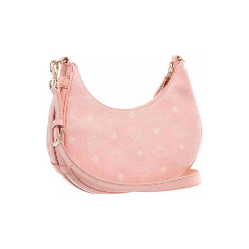 MCM Aren Visetos Nappa Handbag Tote Shoulder Bag Pink MWHCATA11QZ001