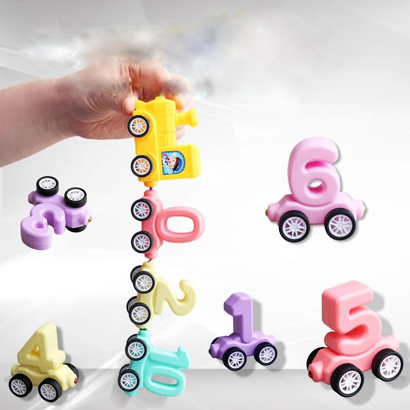 Train Toys Set For Kids Magnetic Digital Train Puzzle Plastic Train Set For Toddler Number Trains Learning Educational Toys Gift