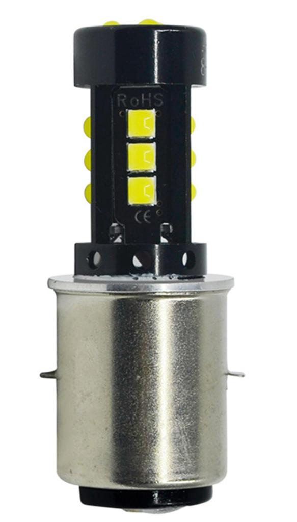 BA20D LED Headlight for Motorcycles, Hi/Lo Switching, LED Headlights, For Motorcycles, LED Bulb, 3030,