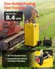 VEVOR 113.6L Diesel Caddy, Carbon Steel, Portable Diesel Transfer Storage Tank with Electric Pump & 4 Rolling Wheels, Transfer Can Container