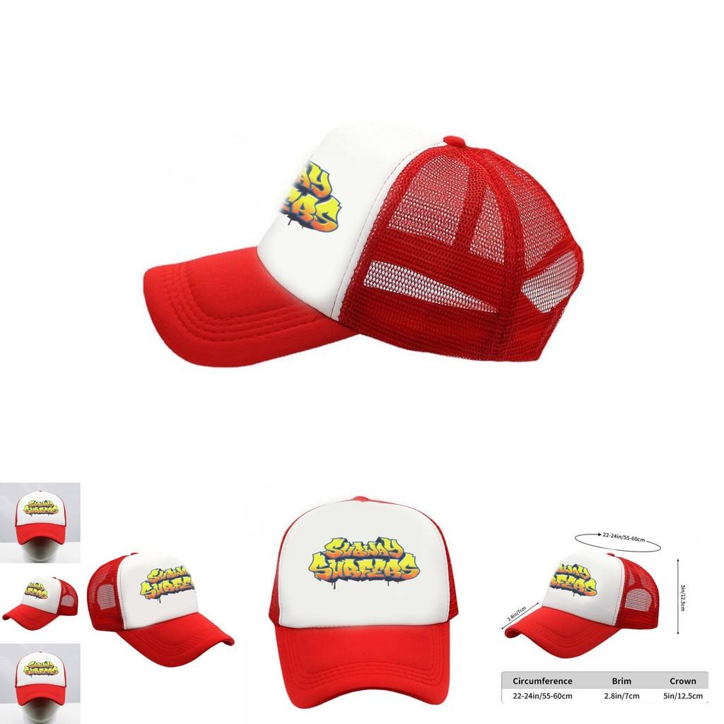 Бейсболка Subway Surfers Защита от УФ лучей Дышащая Унисекс Летняя шляпа для улицы Для фанатов