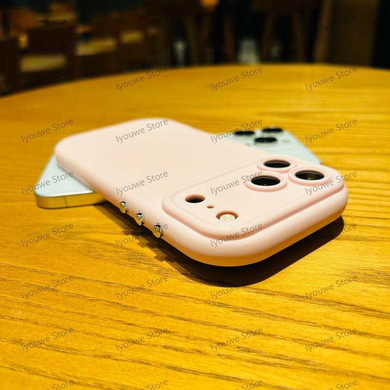 Защита камеры Конфетный Жидкий Силикон Мягкий Чехол Для Для Iphone 17 Pro Max 11 12 13 14 Plus 1 16 XR XS X Утолщенный Бампер Чехол