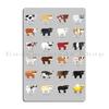 Hereford Cattle Knowledge Cow Poster Art Wall Decor Art Breeds Of Beef Cattle Metal Plaque Funny Rusty Designs Tin Sign Poster