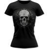 Футболка женская готическая Bands and Bones Skull Circle 2