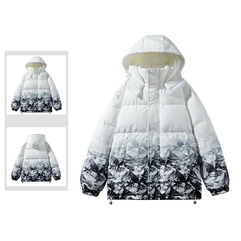 Пуховик мужской новый зимний с капюшоном утолщенный универсальный теплый и холодный повседневный модный однотонный стоячий воротник куртка