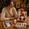 Indoor Decorative Mosaic Art Gnome Kit for Adults, DIY Xmas Craft Set, Autumn Therapeutic Crafting Projects Winter Coastal Gnome, Handmade Tabletop
