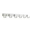 Black/White/Grey Towels Robe Hook Wall Hanging Door Back Clothes Hook Space Aluminum Row Hook  Home
